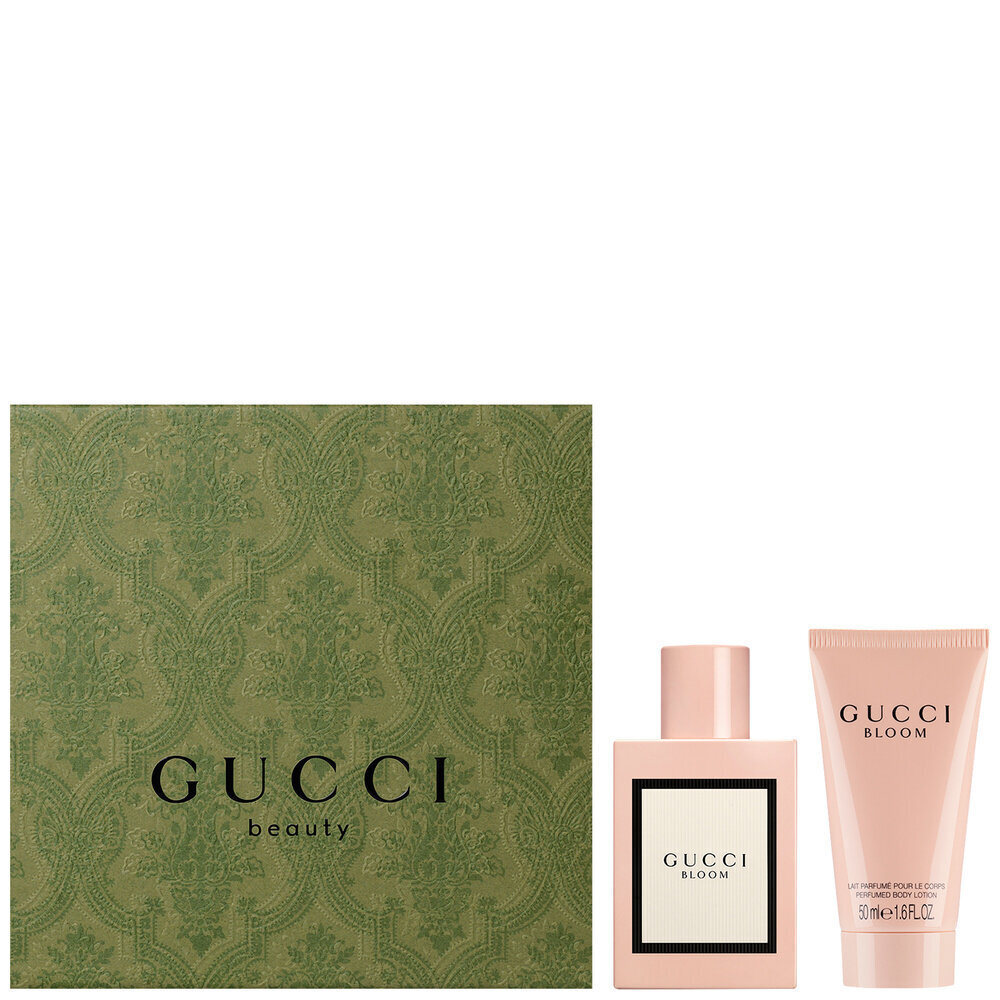 Komplekts Gucci Bloom sievietēm: parfimērijas ūdens EDP 50 ml + ķermeņa losjons 50 ml cena un informācija | Sieviešu smaržas | 220.lv