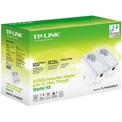 TP-Link TL-PA4010P Kit AV500 цена и информация | Маршрутизаторы (роутеры) | 220.lv