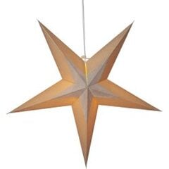 Dekoratīvā papīra zvaigzne karināma bē&scaron;a 60x60cm Diva 501-80 cena un informācija | Ziemassvētku dekorācijas | 220.lv