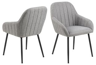 Набор из 2 обеденных стульев Trudy, серый цвет цена и информация | Стулья для кухни и столовой | 220.lv