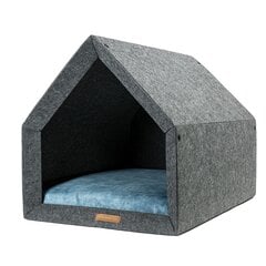 Rexproduct guļvieta - būda Kennel, M, pelēka/zila цена и информация | Лежаки, домики | 220.lv