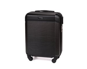 Средний чемодан | STL945 АБС - черный цена и информация | Чемоданы, дорожные сумки | 220.lv