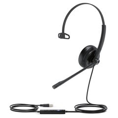 Yealink UH34 MONO TEAMS headphones/headset Wired Head-band Office/Call center USB Type-A Black цена и информация | Bluetooth-гарнитуры | 220.lv