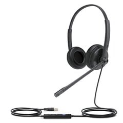 Yealink UH34 DUAL TEAMS headphones/headset Wired Head-band Office/Call center USB Type-A Black цена и информация | Наушники | 220.lv