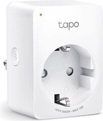 TP-LINK Mini Smart Wi-Fi Socket Tapo P110 White цена и информация | Системы безопасности, контроллеры | 220.lv