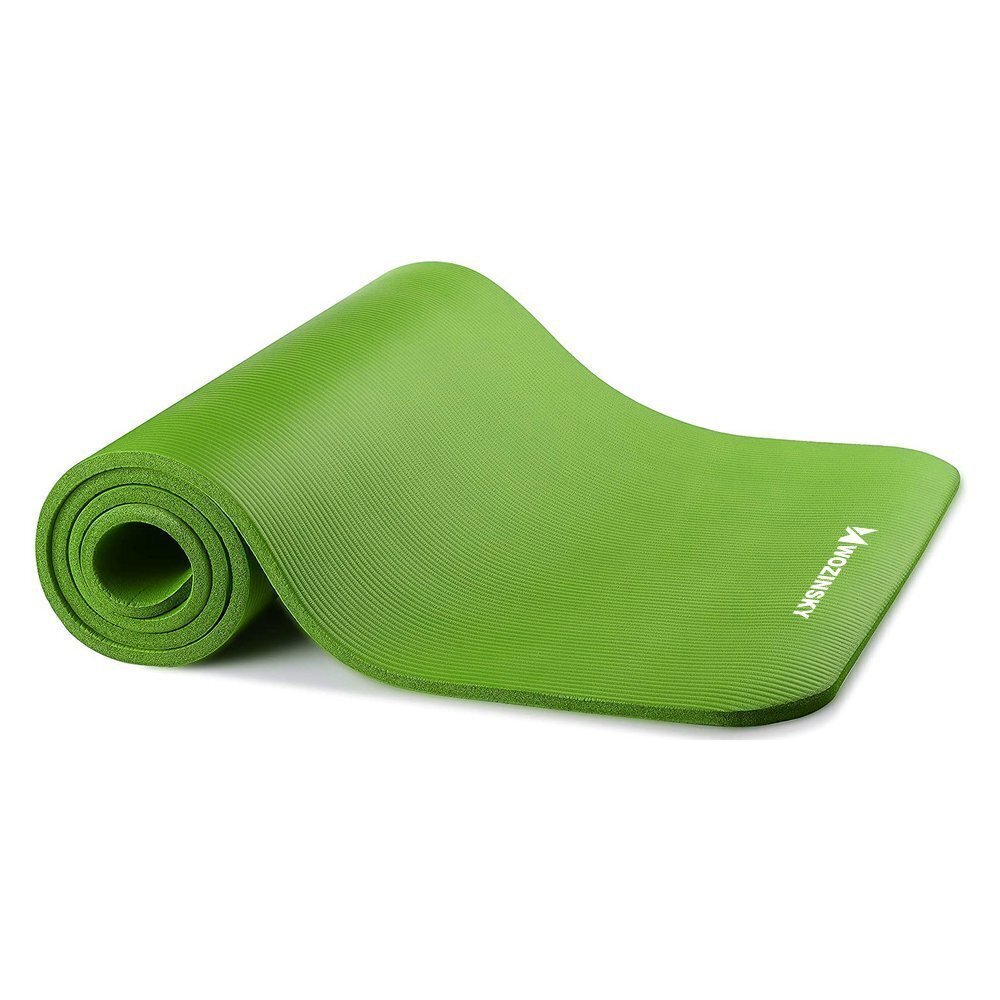 Gymnastic non slip mat for exercising 181 cm x 63 cm x 1 cm green (WNSP-GREE) cena un informācija | Vingrošanas paklāji | 220.lv