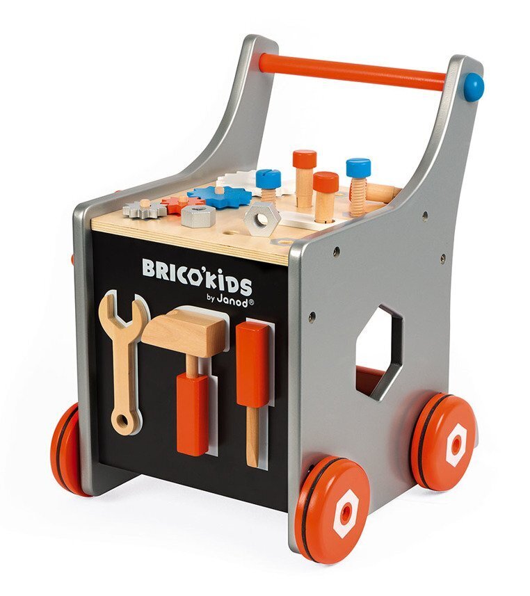 Magnētiski darbnīcas ratiņi ar instrumentiem Brico 'Kids, Janod cena un informācija | Rotaļlietas zīdaiņiem | 220.lv
