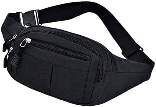 Сумка поясная мужская, сумка R42, черная цена и информация | Мужские сумки | 220.lv
