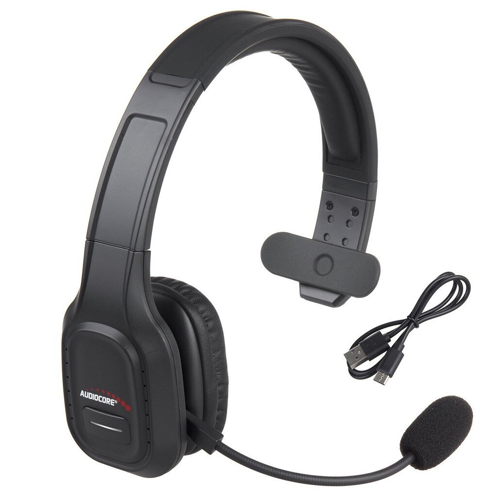 Audiocore 74452 Bluetooth Headset Headphone Noise Reuction Microphone Call CenterGoogle Siri Office Wireless цена и информация | Bezvadu garnitūra | 220.lv