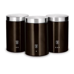 Berlinger Haus Набор из 3 контейнеров  BH/6828 Metallic Line Shiny Black Edition цена и информация | Посуда для хранения еды | 220.lv