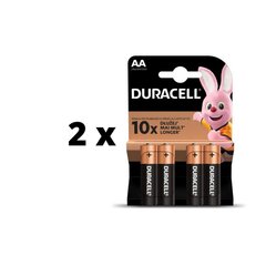 Baterijas DURACELL AA, LR6, 4 gb x 2 pac. iepakojums cena un informācija | Baterijas | 220.lv