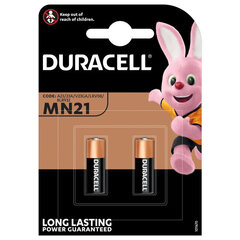 Baterijas DURACELL MN21, 2 gab. x 1 iepakojums iepakojums cena un informācija | Baterijas | 220.lv