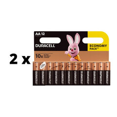 Батарейки DurAcell AA, LR6, 12 шт. x 2 шт. упаковка цена и информация | Батарейки | 220.lv