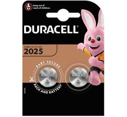 Baterijas DURACELL 2025, 2 gab. x 1 iepakojums iepakojums cena un informācija | Baterijas | 220.lv