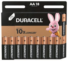Baterijas DURACELL AA, LR6 18 gab. x 1 iepakojums iepakojums cena un informācija | Baterijas | 220.lv