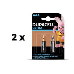 Батарейки DurAcell Ultra AAA, 4 шт. х 2 упаковки упаковка цена и информация | Батарейки | 220.lv