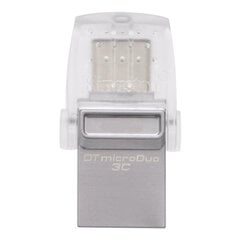 USB atmiņa Kingston DTMicroDuo3C 128GB, USB 3.0 cena un informācija | USB Atmiņas kartes | 220.lv