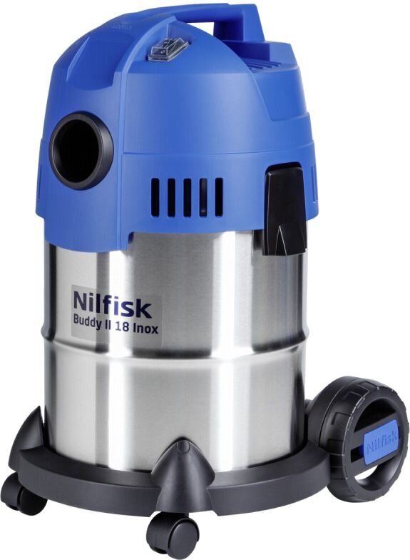 Nilfisk Buddy II 18 Inox Black, Stainless steel 18 L 1200 W cena un informācija | Putekļu sūcēji | 220.lv