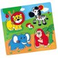 Koka puzle - zoodārza dzīvnieki cena un informācija | Puzles, 3D puzles | 220.lv