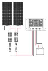 Saules bateriju komplekts - elastīgs modulis 18V 240W ar kontrolieri cena un informācija | Lādētāji-akumulatori (Power bank) | 220.lv