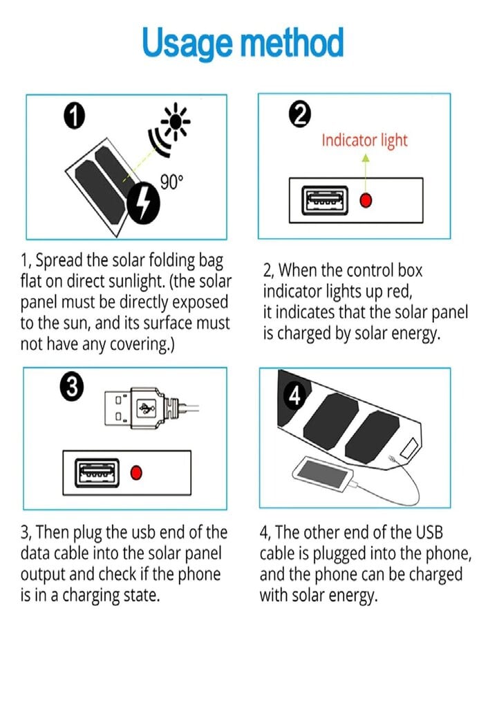 Salokāms 8W saules lādētājs, pārnēsājams, 5V 2.1A USB cena un informācija | Lādētāji-akumulatori (Power bank) | 220.lv