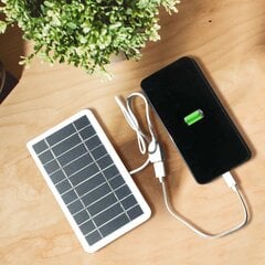Солнечная батарея из поликремния класса А, 5 В, 400 мА, выход USB цена и информация | Зарядные устройства Power bank | 220.lv