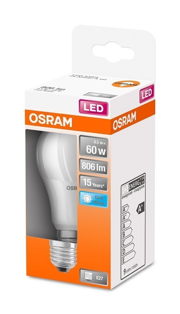 Candellux LED spuldze Osram E27 8,5W 806 lm 4000K цена и информация | Spuldzes | 220.lv