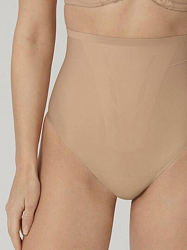 Triumph izlīdzinošās stringa biksītes ar augstu jostasvietu "Shape Smart Highwaist String Nude" cena un informācija | Koriģējošā veļa | 220.lv