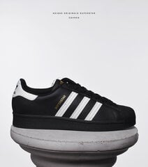 Повседневная женская обувь Adidas Originals Superstar, цвет черный/белый/золотистый цена и информация | Спортивная обувь, кроссовки для женщин | 220.lv