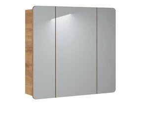 Зеркало-шкаф в ванную ARUBA, 80х75x16 см цена и информация | Шкафчики для ванной | 220.lv