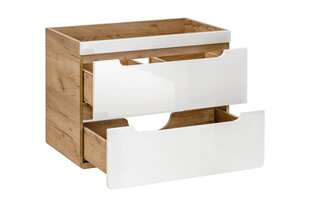 Шкаф под умывальник с выдвижными ящиками ARUBA WHITE, 60х60х46 см цена и информация | Шкафчики для ванной | 220.lv