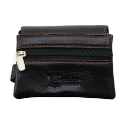 Maks GENUINE LEATHER 007CCBLK cena un informācija | Vīriešu maki, karšu maki | 220.lv