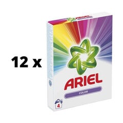 Стиральный порошок Ariel Color, 4 стирки / 300 г x 12 шт. упаковка цена и информация | Средства для стирки | 220.lv