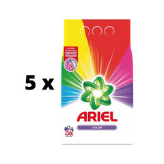 Veļas pulveris Ariel Color, 36 mazgāšanas reizes x 5 gab. iepakojums cena un informācija | Veļas mazgāšanas līdzekļi | 220.lv