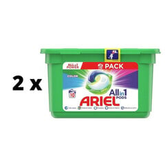 Капсулы для стирки Ariel Color, 10 шт. х 2 шт. упаковка цена и информация | Средства для стирки | 220.lv