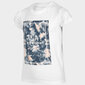 T-krekls meitenei 4F HJL22 JTSD006 10S, balts цена и информация | Krekli, bodiji, blūzes meitenēm | 220.lv