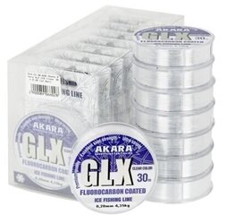 Makšķeraukla Akara GLX ICE 30 Mono 30m 0.18mm cena un informācija | Makšķerauklas | 220.lv