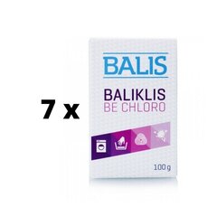 Balinātājs un traipu tīrīšanas līdzeklis BALIS, pulveris, 100 g x 7 gab. iepakojums cena un informācija | Tīrīšanas līdzekļi | 220.lv