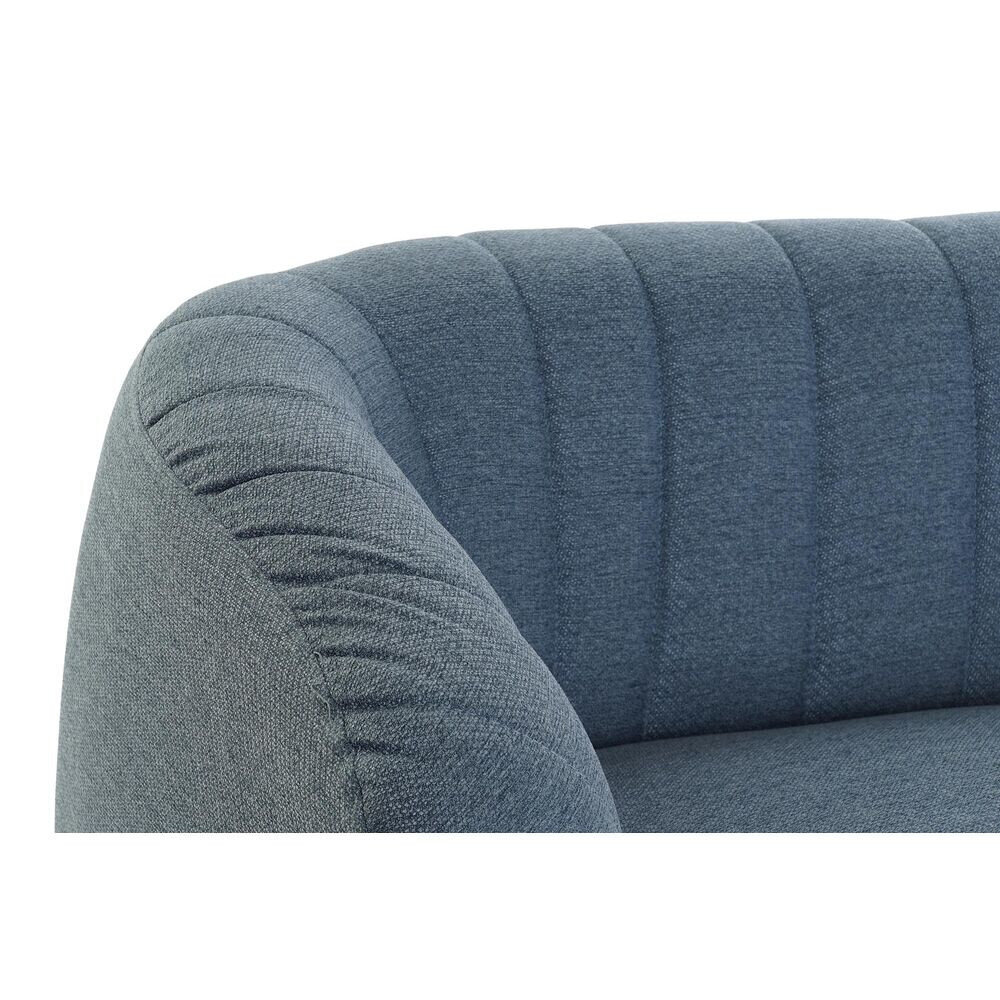 Dīvāns DKD Home Decor Putas Zils Bronza Metāls Koks Poliesters (129 x 75 x 73 cm) cena un informācija | Dīvāni | 220.lv