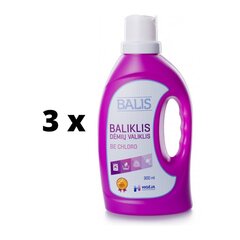 Balinātājs - traipu tīrītājs BALIS, 900 ml x 3 gab. iepakojums cena un informācija | Tīrīšanas līdzekļi | 220.lv