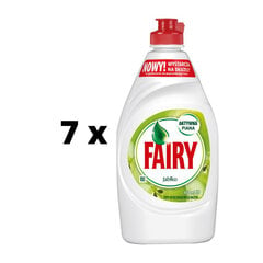 Trauku mazgāšanas līdzeklis FAIRY Apple, 450 ml x 7 gab. iepakojums cena un informācija | Fairy Tīrīšanas līdzekļi un piederumi | 220.lv