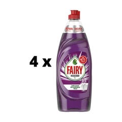 Trauku mazgāšanas līdzeklis FAIRY Lilac Supercore, 650 ml x 4 gab. iepakojums цена и информация | Средства для мытья посуды | 220.lv