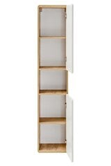 Высокий подвесной шкаф ARUBA WHITE, 35 см цена и информация | Шкафчики для ванной | 220.lv