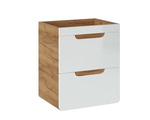 Шкаф под умывальник с выдвижными ящиками ARUBA WHITE, 50х60х40 см цена и информация | Шкафчики для ванной | 220.lv