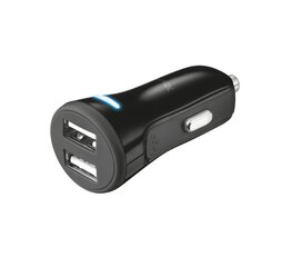 Lādētājs Trust Smart Car Charger with 2 USB Ports cena un informācija | Lādētāji un adapteri | 220.lv