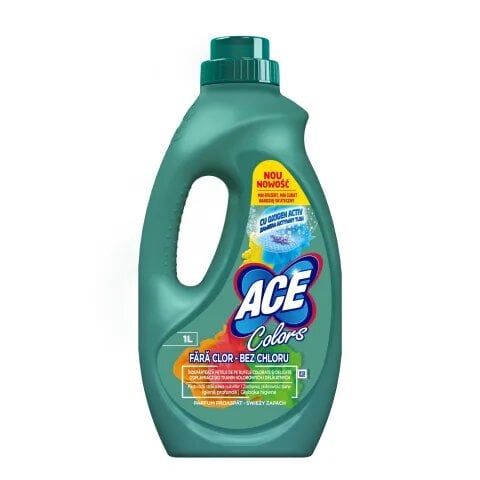 Traipu tīrītājs ACE Colors, krāsainiem audumiem, 1 l x 4 gab. iepakojums cena un informācija | Veļas mazgāšanas līdzekļi | 220.lv