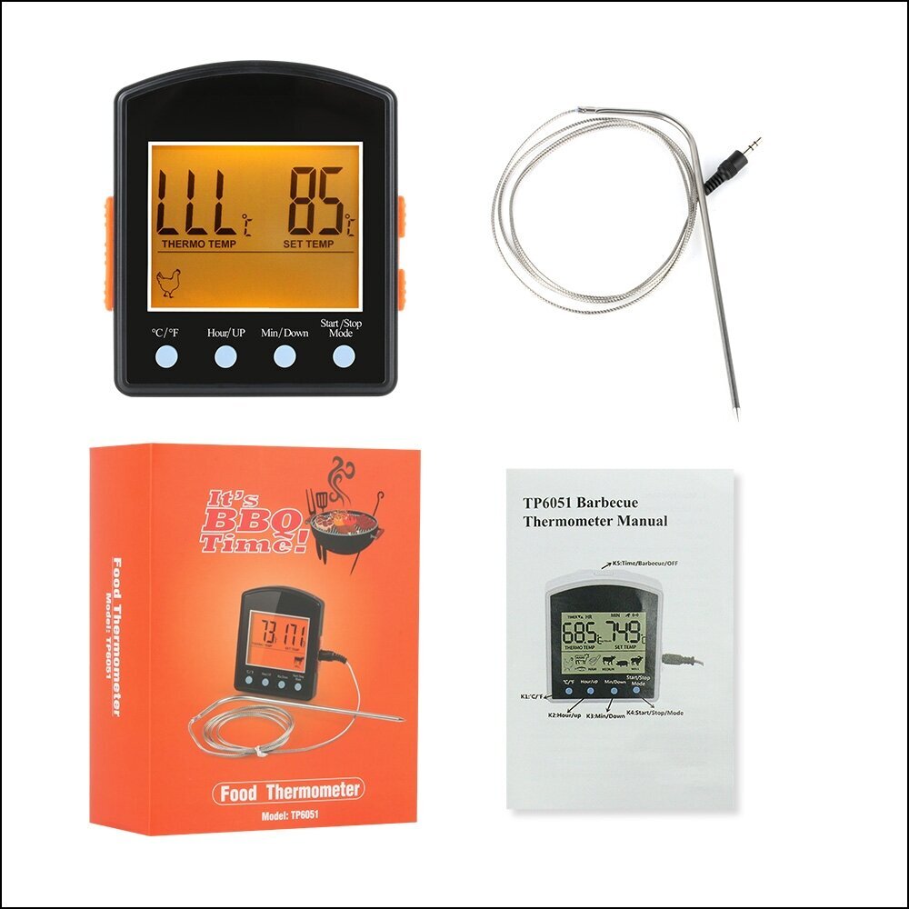 Digitālais virtuves termometrs TP6051 cena un informācija | Grila, barbekjū piederumi un aksesuāri | 220.lv