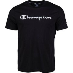 Футболка с коротким рукавом мужская Champion Crewneck Чёрный цена и информация | Мужские футболки | 220.lv