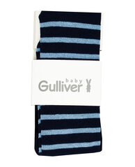 Синие полосатые колготки Gulliver цена и информация | Зимняя одежда для детей | 220.lv
