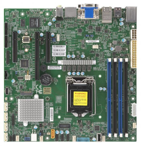 Supermicro X11SCZ-F LGA 1151 (Socket H4) Micro ATX Intel C246 cena un informācija | Mātesplates | 220.lv